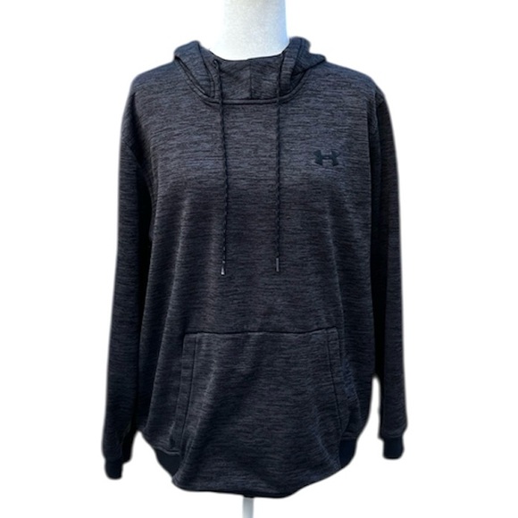 Under Armour Black and Gray Hoodie Under Armour ColdGear Loose Pullover XL - Picture 2 of 7
